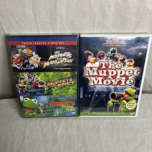 Muppet Movies DVD Lot In Great Condition - The Muppet Movie, Triple Feature Set